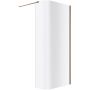 Excellent Vidoq KAEX1507930LPCB ścianka prysznicowa walk-in 93 cm miedź szczotkowany/szkło przezroczyste zdj.1