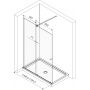 Excellent Ortigo KAEX5007011200LP22 drzwi prysznicowe 120 cm rozsuwane /szkło przezroczyste zdj.6