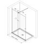 Excellent Ortigo KAEX5007011400LP22 drzwi prysznicowe 140 cm rozsuwane chrom /szkło przezroczyste zdj.2