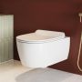 Excellent Doto CEEX1403545WH miska wc z deską wolnoopadającą wisząca bez kołnierza spłukiwanie wirowe biały połysk zdj.6