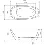 Excellent Olia 2.0 WAEXOLI216WH wanna wolnostojąca 160x75 cm owalna biała zdj.2