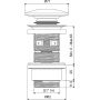 Excellent Design ARIN1485K01GRMCR korek do umywalki chrom-czarny zdj.2