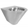 Faneco SN M HN13018 miska wc wisząca wandalooporna srebrny mat zdj.1