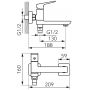 Ferro Vitto VerdeLine BVI1RVL bateria wannowo-prysznicowa ścienna chrom zdj.2