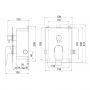 Ferro Atria NB1ATR2BOX22 bateria wannowo-prysznicowa podtynkowa czarna zdj.2