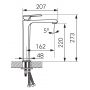 FDesign Brina FD1BRN2L11 bateria umywalkowa stojąca chrom zdj.2