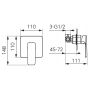 FDesign Brina FD1BRN7PA11 bateria prysznicowa podtynkowa chrom zdj.2