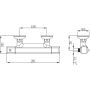 FDesign Stabilla FD1TS05711 bateria prysznicowa ścienna termostatyczna chrom zdj.2