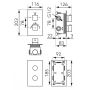 FDesign Stabilla FD1TS087PBOX11 bateria prysznicowa podtynkowa zdj.2