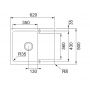 Franke Orion 1430733331 zlewozmywak tectonite 62x50 cm czarny zdj.2