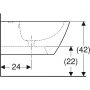 Geberit Smyle Square 500209011 bidet wiszący biały zdj.4