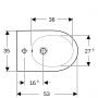 Geberit Acanto 502825008 bidet wiszący biały zdj.2