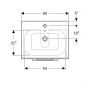 Geberit Selnova Square 501236001 umywalka z szafką 60 cm białą zdj.3