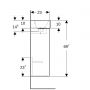Geberit Selnova Square 504130001 umywalka z szafką 36 cm białą zdj.4