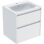 Geberit Selnova Square 504138001 umywalka z szafką 60 cm białą zdj.1