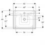 Geberit Selnova Square 504138IK1 umywalka z szafką 60 cm zdj.5