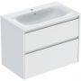 Geberit Selnova Square 504139001 umywalka z szafką 80 cm białą zdj.1