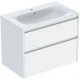 Geberit Selnova Square 504139011 umywalka z szafką 80 cm białą zdj.1