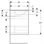 Geberit Selnova Square 504139JR1 umywalka z szafką 80 cm orzech zdj.4