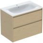 Geberit Selnova Square 504139PS1 umywalka z szafką 80 cm dąb zdj.1