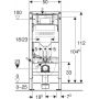 Geberit Duofix 111320006 stelaż podtynkowy do miski wc wiszącej zdj.2