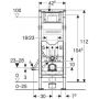 Geberit Duofix 111350006 stelaż podtynkowy do miski wc wiszącej dla niepełnosprawnych zdj.3