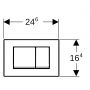Geberit Delta20 115137141 przycisk spłukujący do wc czarny zdj.2