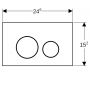 Geberit Sigma40 115628SJ1 przycisk spłukujący do wc czarny zdj.2