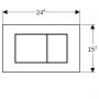 Geberit Sigma40 115629ID1 przycisk spłukujący do wc stal zdj.3