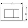 Geberit Sigma40 115629SJ1 przycisk spłukujący do wc czarny zdj.2