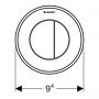 Geberit Typ 10 116055JQ1 przycisk spłukujący do wc chrom mat zdj.3