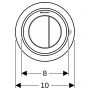 Geberit Typ 10 116057161 przycisk spłukujący do wc czarny zdj.3