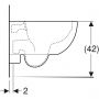 Geberit Duofix Basic stelaż podtynkowy z uszczelką i miską WC Selnova Premium Rimfree z deską wolnoopadającą 118.347.00.2 zdj.6