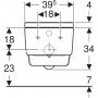 Geberit AquaClean Mera 146200111 toaleta myjąca wisząca bez kołnierza ze spłukiwaniem wirowym biała zdj.3