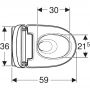 Geberit AquaClean Mera 146200111 toaleta myjąca wisząca bez kołnierza ze spłukiwaniem wirowym biała zdj.2