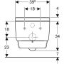 Geberit AquaClean 146202211 toaleta myjąca wisząca bez kołnierza biała zdj.4