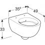 Geberit Selnova Premium 500377012 miska wc wisząca bez kołnierza biały zdj.3