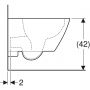 Geberit Smyle Square 500379018 miska wc wisząca bez kołnierza biały zdj.5