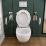 Geberit Selnova Comfort 500693017 miska wc wisząca bez kołnierza dla niepełnosprawnych biały połysk zdj.6