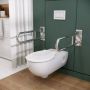Geberit Selnova Comfort 500693017 miska wc wisząca bez kołnierza dla niepełnosprawnych biały połysk zdj.5