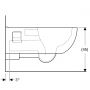 Geberit Selnova Comfort 500693017 miska wc wisząca bez kołnierza dla niepełnosprawnych biały połysk zdj.2