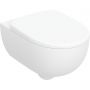 Geberit Selnova Premium 501991001 zestaw miska z deską wisząca bez kołnierza biały połysk zdj.1