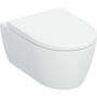 Geberit iCon 503045001 miska wc z deską wolnoopadającą wisząca bez kołnierza ze spłukiwaniem wirowym biały połysk zdj.1