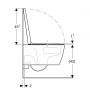 Geberit iCon 503045001 miska wc z deską wolnoopadającą wisząca bez kołnierza ze spłukiwaniem wirowym biały połysk zdj.4