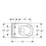Geberit iCon 503045008 miska wc z deską wolnoopadającą wisząca bez kołnierza ze spłukiwaniem wirowym biały połysk zdj.3
