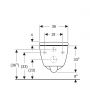 Geberit iCon 503045008 miska wc z deską wolnoopadającą wisząca bez kołnierza ze spłukiwaniem wirowym biały połysk zdj.2