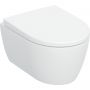 Geberit iCon 503048001 zestaw miska z deską wisząca bez kołnierza spłukiwanie wirowe biały połysk zdj.1
