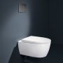Geberit iCon 503048001 zestaw miska z deską wisząca bez kołnierza spłukiwanie wirowe biały połysk zdj.5