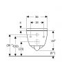 Geberit iCon 503048001 zestaw miska z deską wisząca bez kołnierza spłukiwanie wirowe biały połysk zdj.2