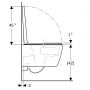 Geberit iCon 503048008 miska wc z deską wolnoopadającą wisząca bez kołnierza spłukiwanie wirowe biały połysk zdj.3
